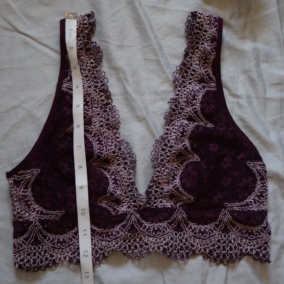 Victoria's Secret Lace Bralette Maroon Small - Picture 6 of 6